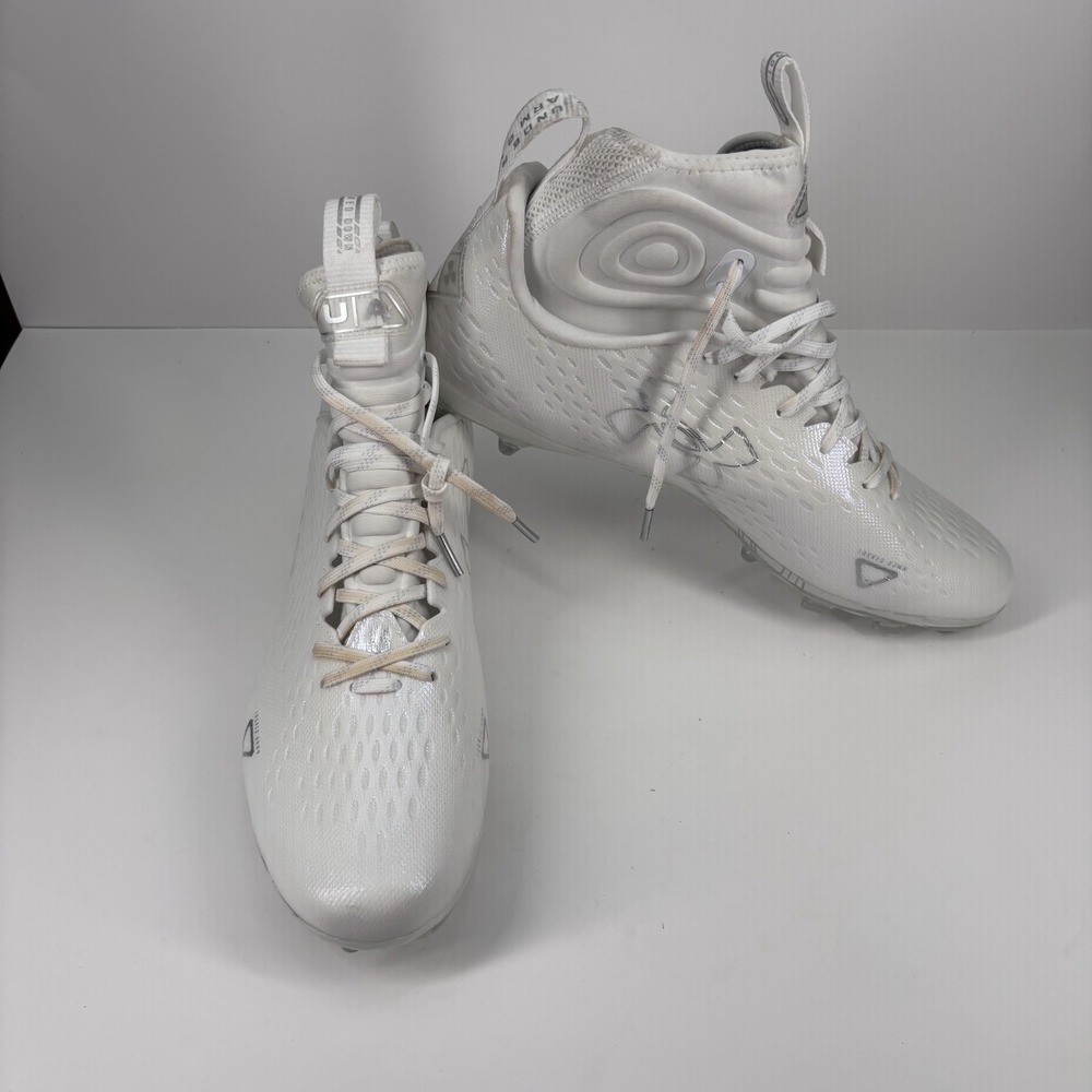 Under Armour Spotlight Lux MC 2.0 Football Cleats Men's US 13 White‎ Lightweight - Picture 15 of 16